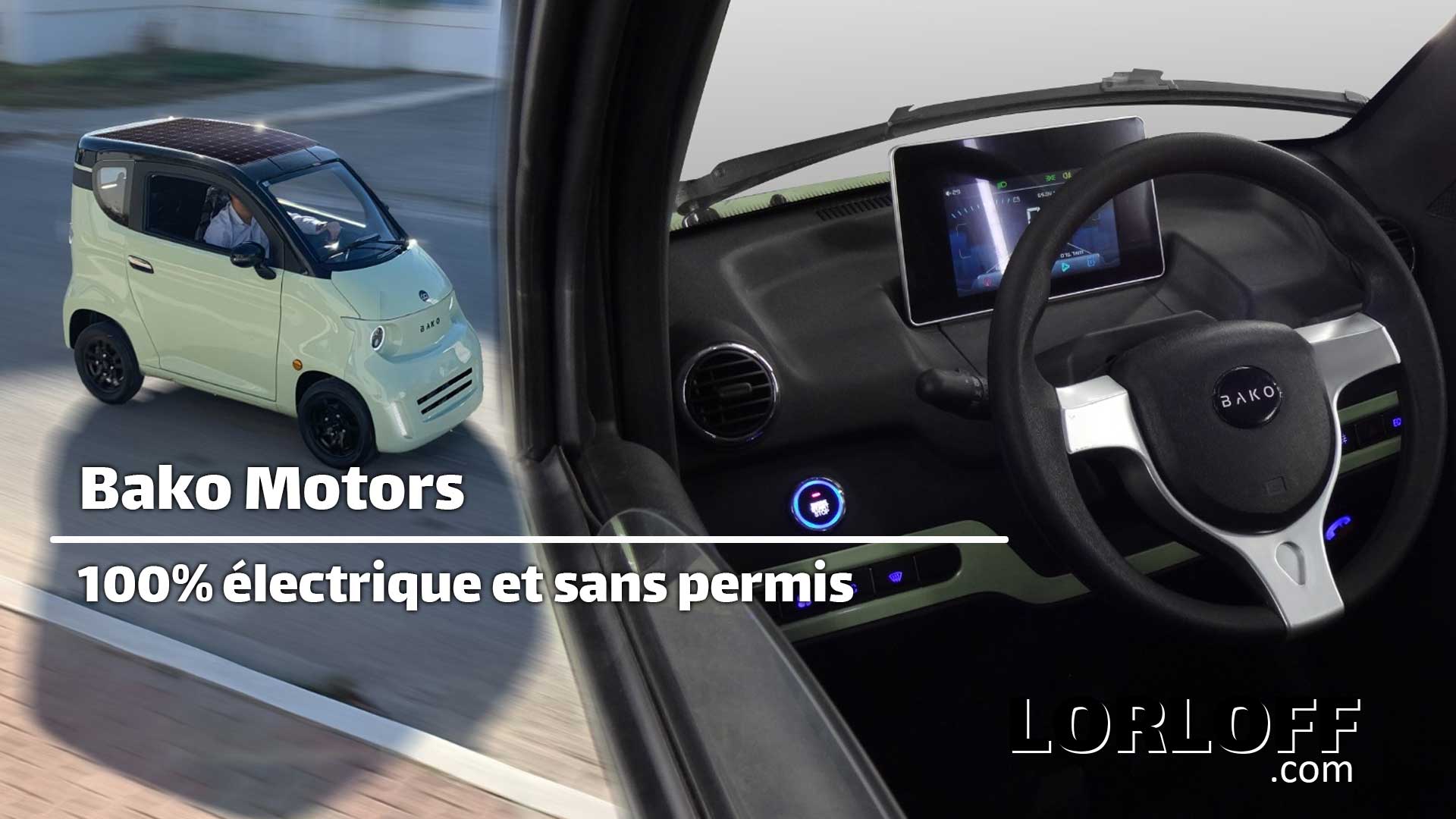 La Voiture Lectrique Sign E Bako Motors Bient T Sur Le March L Orloff